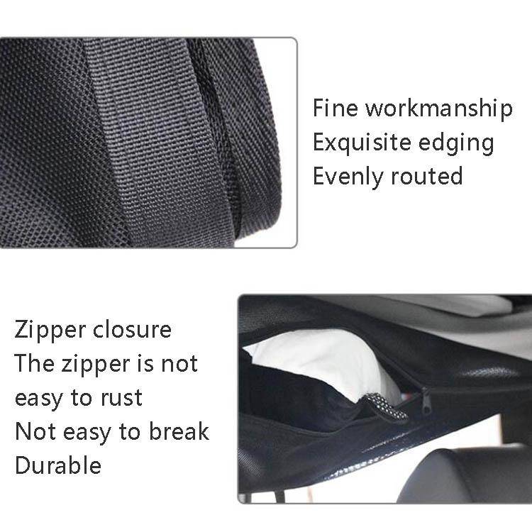 Car Storage Network Pocket Car Roof Seating Room Mesh Folding Hanging Bag, Style: Single Layer(Bl...