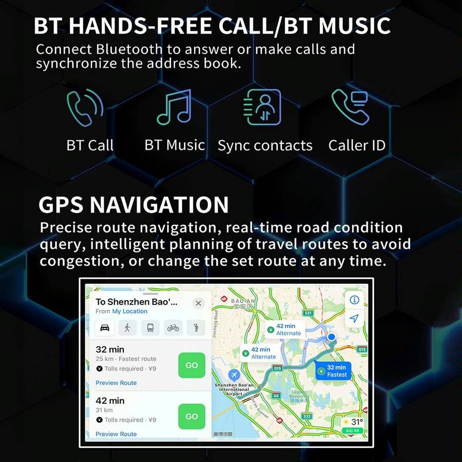 S9070 For Volkswagen 7 inch Portable Car MP5 Player Support CarPlay / Android Auto, Specification...
