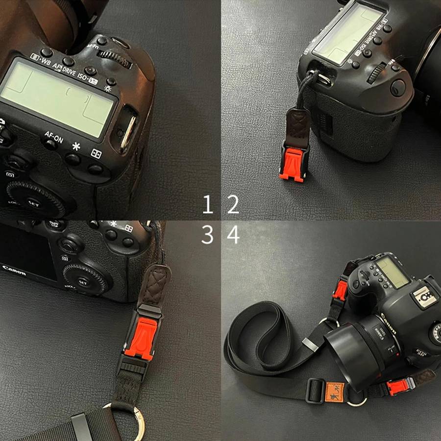 XJ03 Camera Shoulder Hanging Neck Strap(Khaki)