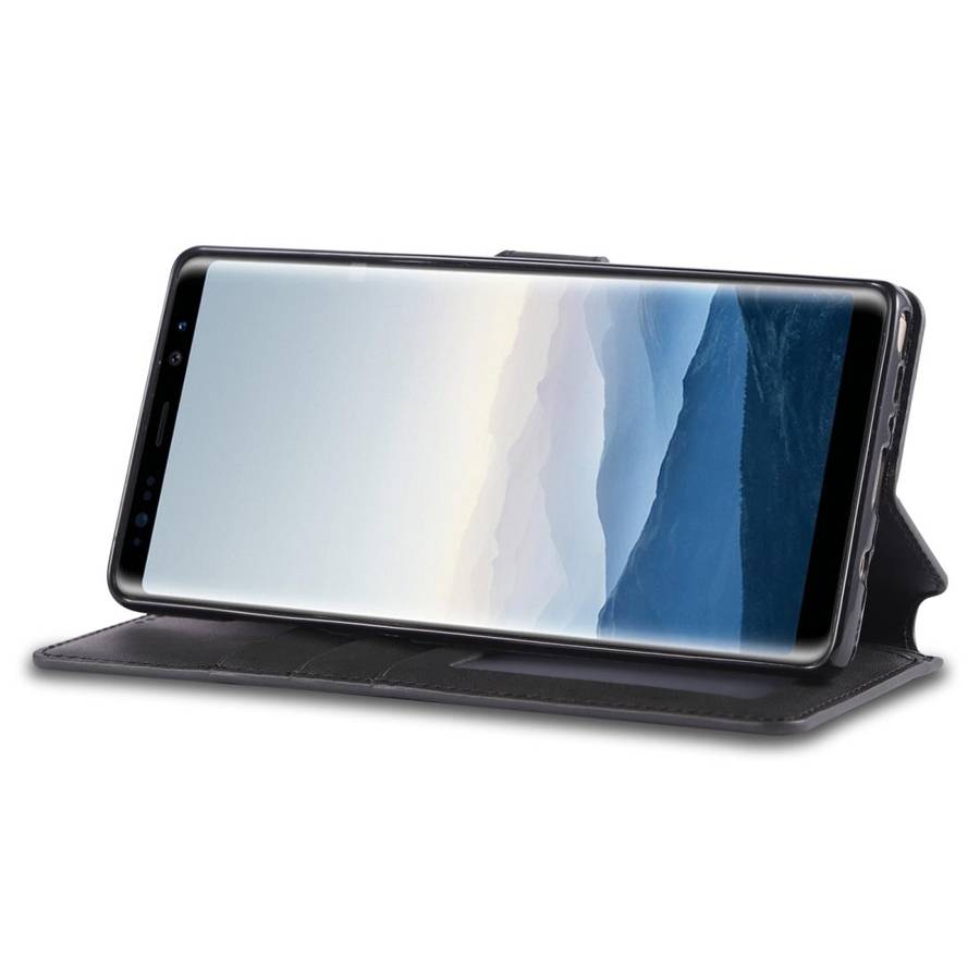 For Galaxy Note 8 AZNS Calf Texture Magnetic Horizontal Flip PU Leather Case with Holder & Card S...