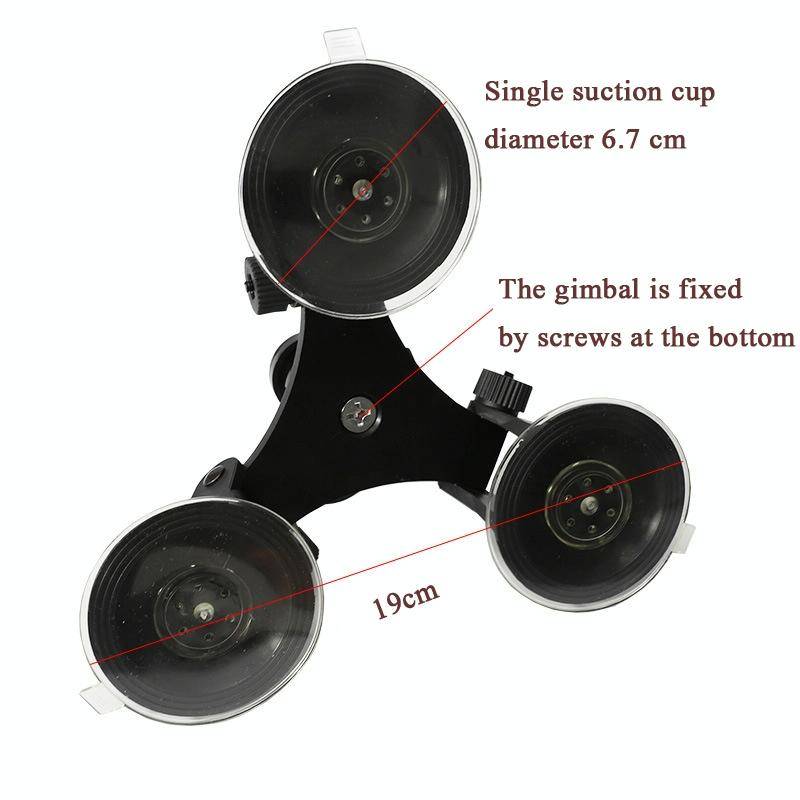 For Insta360 One X / One R Triangle Suction Cup Mount Holder with Ball-Head Tripod Adapter(3-Legs...