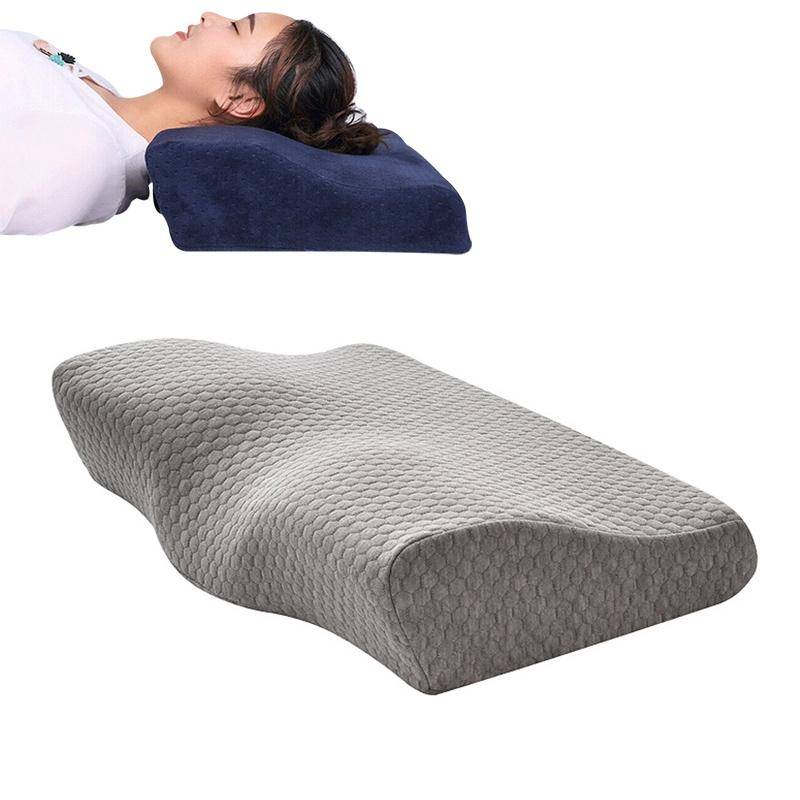 Butterfly Shape Memory Foam Snorked Pillow Slow Rebound Health Care Cervical Pillow, Dimensions: ...