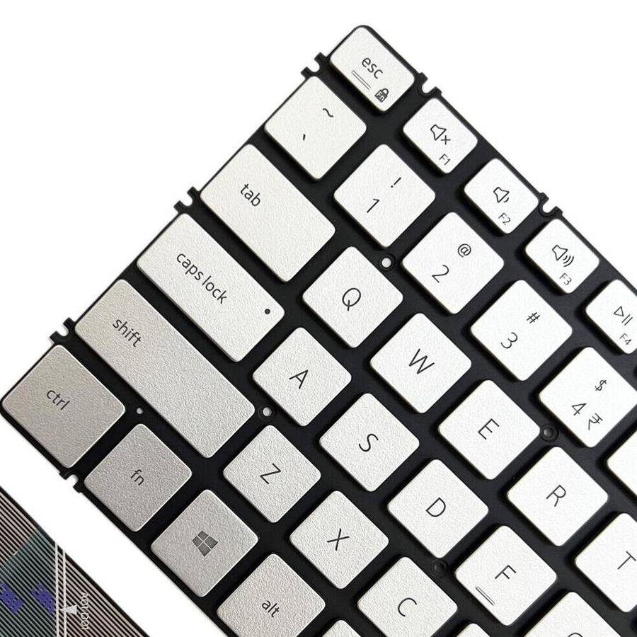 For Dell Inspiron 7490 / Vostro 5390 US Version Backlight Laptop Keyboard(Silver)