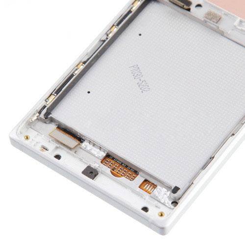 TFT LCD Screen for Nokia Lumia 830 Digitizer Full Assembly with Frame (Silver)