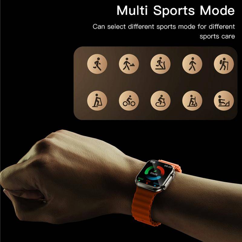 Yesido IO19 2 inch IPS Screen IP68 Waterproof Smart Watch, Support Blood Pressure Monitoring / EC...