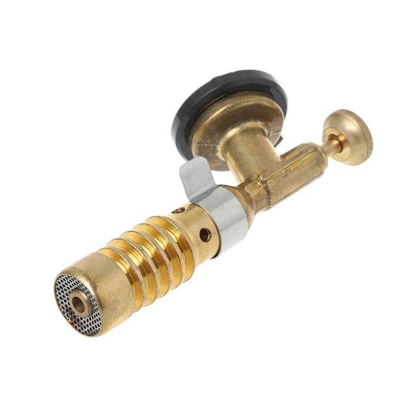 High Temperature Brass Gas Turbo Torch Aluminum Brazing Propane Weld Plumbing Fire Gun