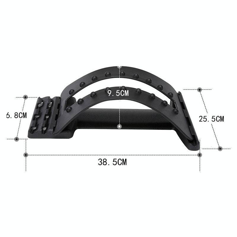 Lumbar Traction Stretching Device Posture Corrector Waist Support Spine Pain Relief Back Massage ...