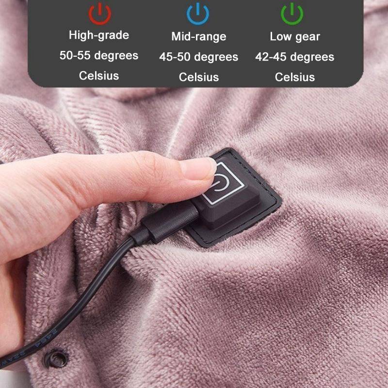 Low Voltage 5V USB Home Portable Small Electric Blanket, Width: 180x80cm(Grey)