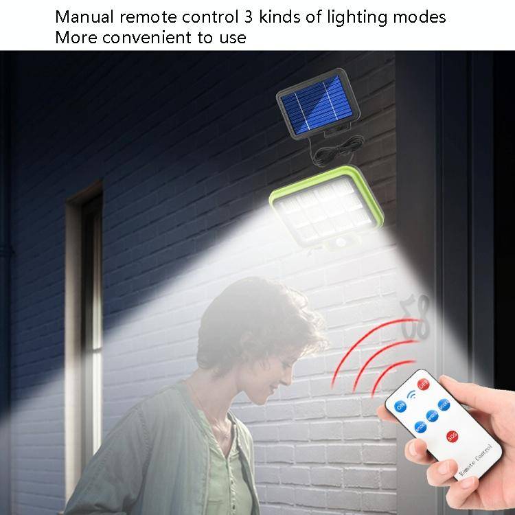 12 x 12 COB Outdoor Waterproof Solar Split Type Wall Light Human Induction Garden Corridor Househ...