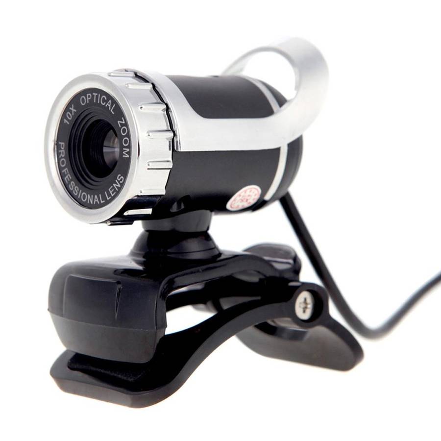 A859 480 Pixels HD 360 Degree WebCam USB 2.0 PC Camera with Sound Absorption Microphone for Compu...