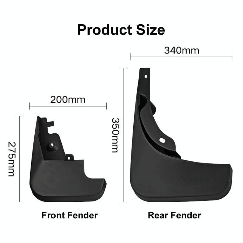 For Audi Q5 2009-2016 4pcs/Set Car Auto Soft Plastic Splash Flaps Fender Guard