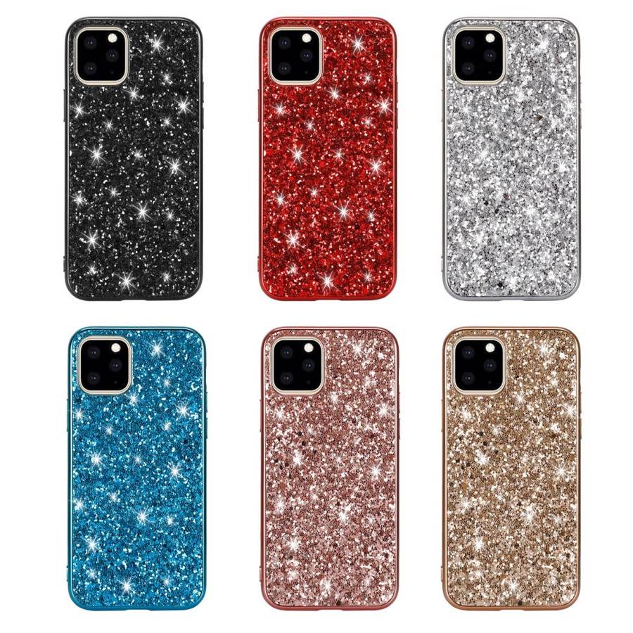 Glitter Powder Shockproof TPU Protective Case for iPhone 11(Blue)
