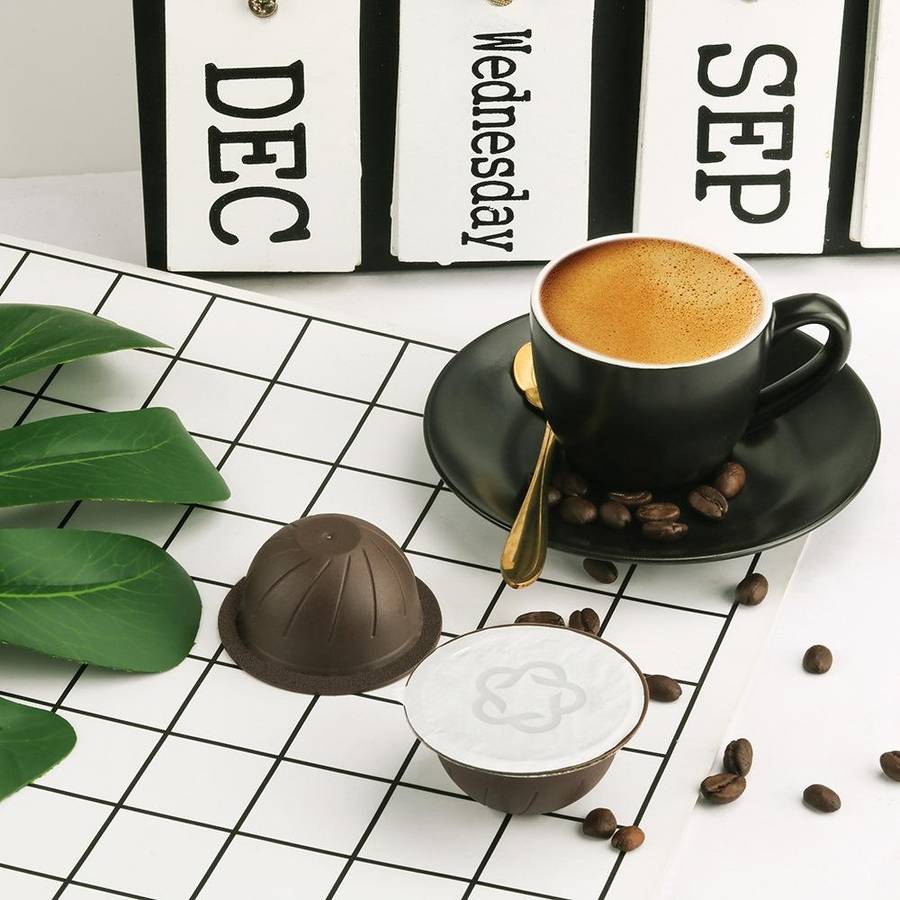 ICafilas Coffee Capsule Shell For Nespresso Vertuo Plus ENV 135/Vertuo ENV 150/BNV450WHT1BUC1, Co...