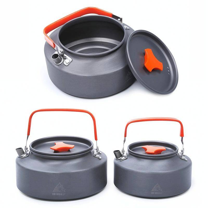 Hewolf HW-1782 Outdoor Kettle Pot Camping Tea Portable Kettle Cookware Pot, Capacity: 1.05L