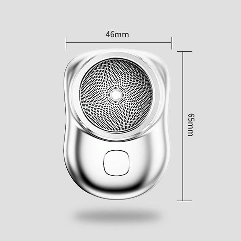 Electric Mini Shaver USB Rechargeable Waterproof Portable Razor(Gradient Blue)