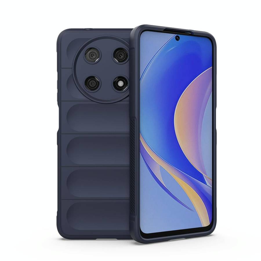 For Huawei Nova Y90/Enjoy 50 Pro Magic Shield TPU + Flannel Phone Case(Dark Blue)