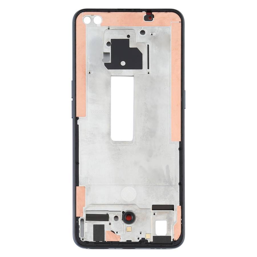For OPPO Reno4 5G PDPM00, PDPT00, CPH2091 Front Housing LCD Frame Bezel Plate (Black)
