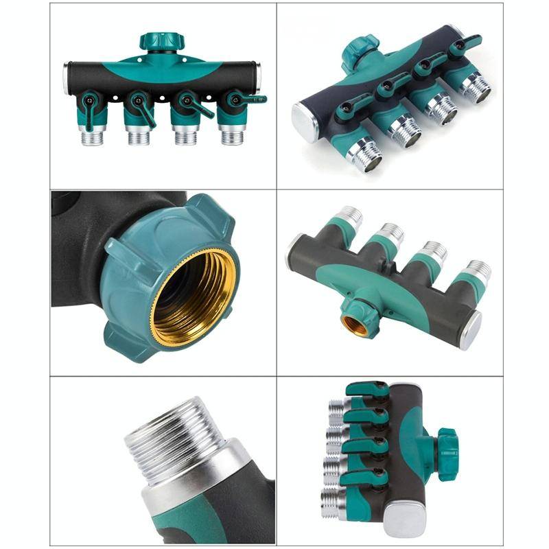 4 In 1 Multi-function Garden Water Sprinklers Lawn Irrigation Valve Water Dividing Controller Wat...