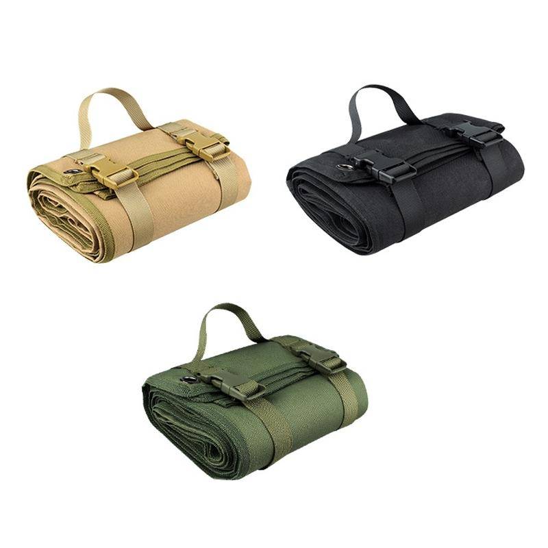H148 Outdoor Folding Moisture-proof Training Camping Mat(Khaki)