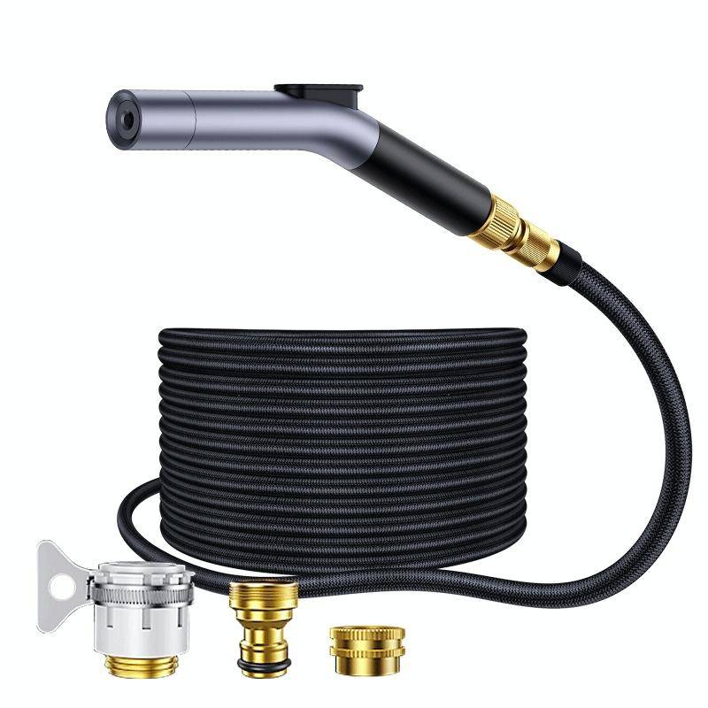 High Pressure Car Wash Water Gun Car Home Dual-Use Tap Water Brushing Car Washing Booster Nozzle ...