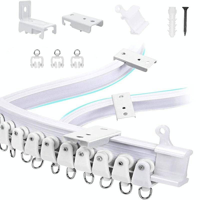 Model Steel Rail Bending Curtain Rail Flexible Guide Set, Size: 5m