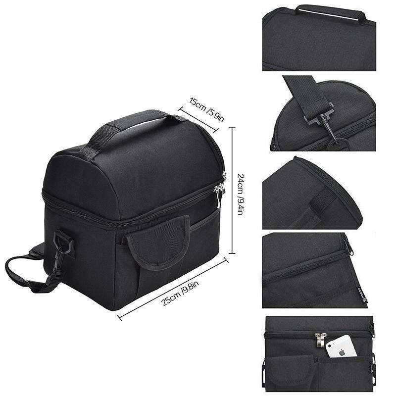Lunch Bag Reusable Insulated Bag Multifunctional Waterproof Insulated Lunch Box(Blue)