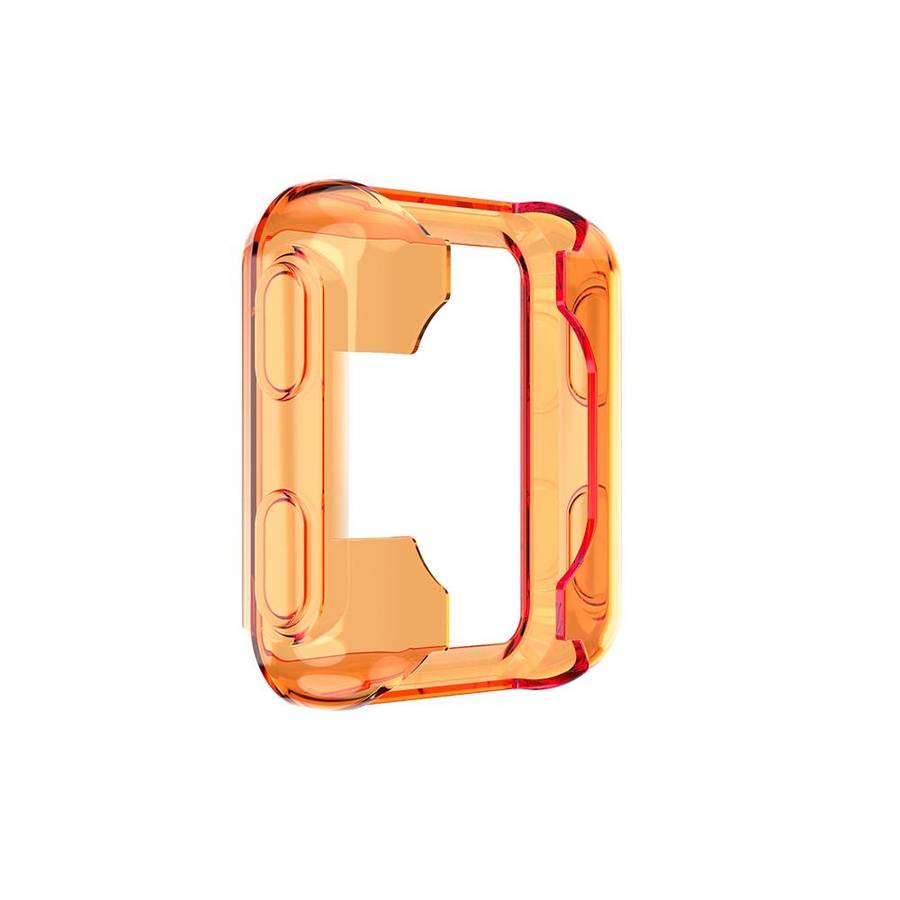 For Garmin Forerunner 35 / 30 TPU Half-pack Candy Color Protective Case(Transparent Orange)