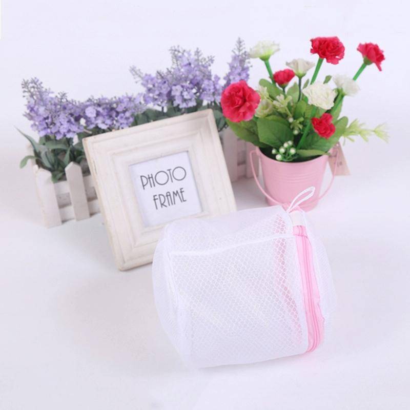 Flower Pattern Laundry Mesh Bra Washing Bag for Washing Machine(White)