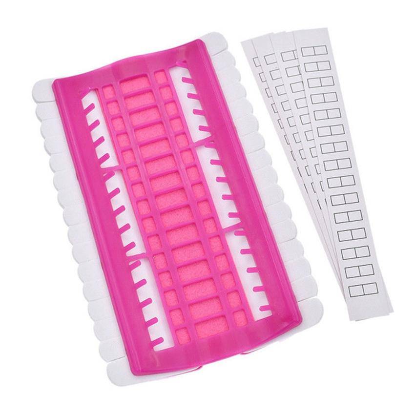Cross Stitch Embroidery Special Tool 30 Hole Cable Arranger Threader Needle Box Pin Winder(Rose Red)