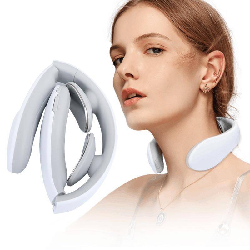 SL-M012 Electric Pulse Meridian Multifunctional Cervical Massager(White)