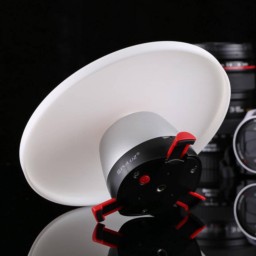 PULUZ Electronic 360 Degree Rotation Panoramic Tripod Head + Round Tray with Control Remote for S...