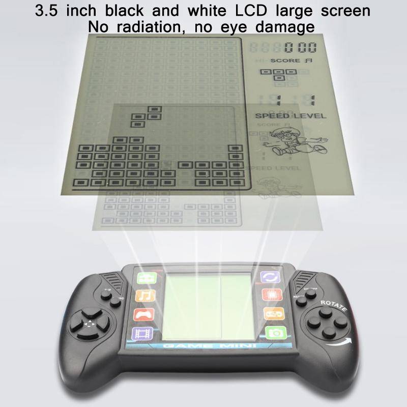 Large Screen Children Handheld Game Console Electronic Toys(Pink)