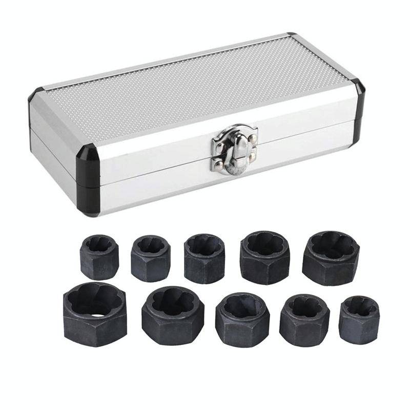 10 PCS / Set Nut Extractor Screw Removal Tool Break Wire Bolt Extractor Short