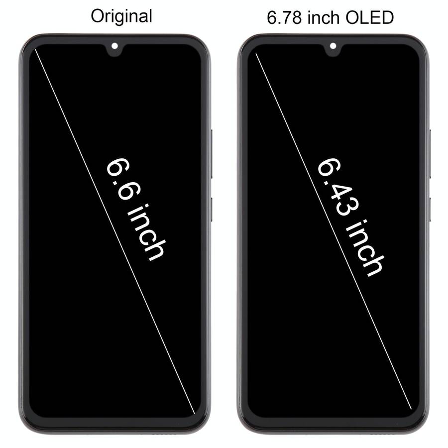 For Samsung Galaxy A34 SM-A346B 6.43inch OLED LCD Screen Digitizer Full Assembly with Frame