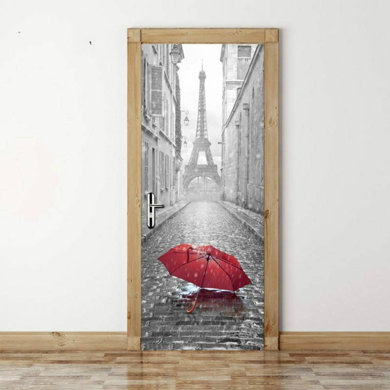 3D Wallpaper Poster Stickers Self Adhesive Removable Home Door Decoration Stickers, Size:38.5cm200cm