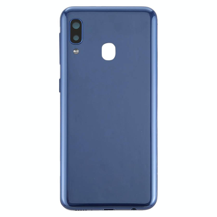 For Galaxy A20e Battery Back Cover with Side Keys (Blue)