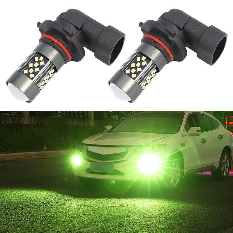 1 Pair 9005 12V 7W Strobe Car LED Fog Light(Lime Light)