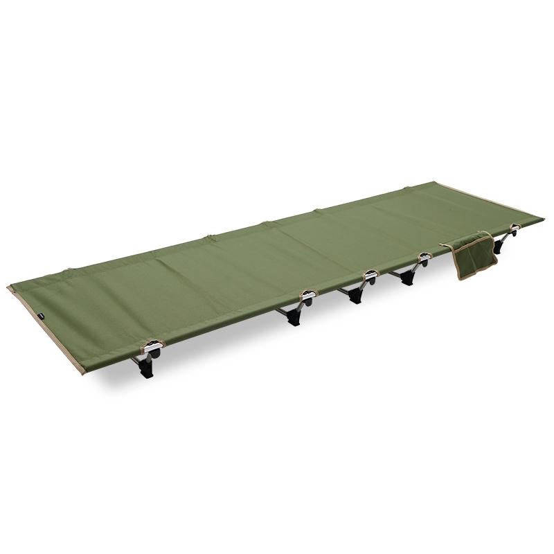 CLS Outdoor Lightweight Folding Bed Camping Simple Leisure Bed(Khaki)