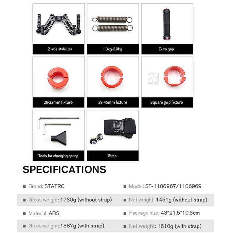 STARTRC Handheld Five Axis Stabilizer Anti-shake Shock Absorber Stabilizing Gimbal for DJI Ronin SC