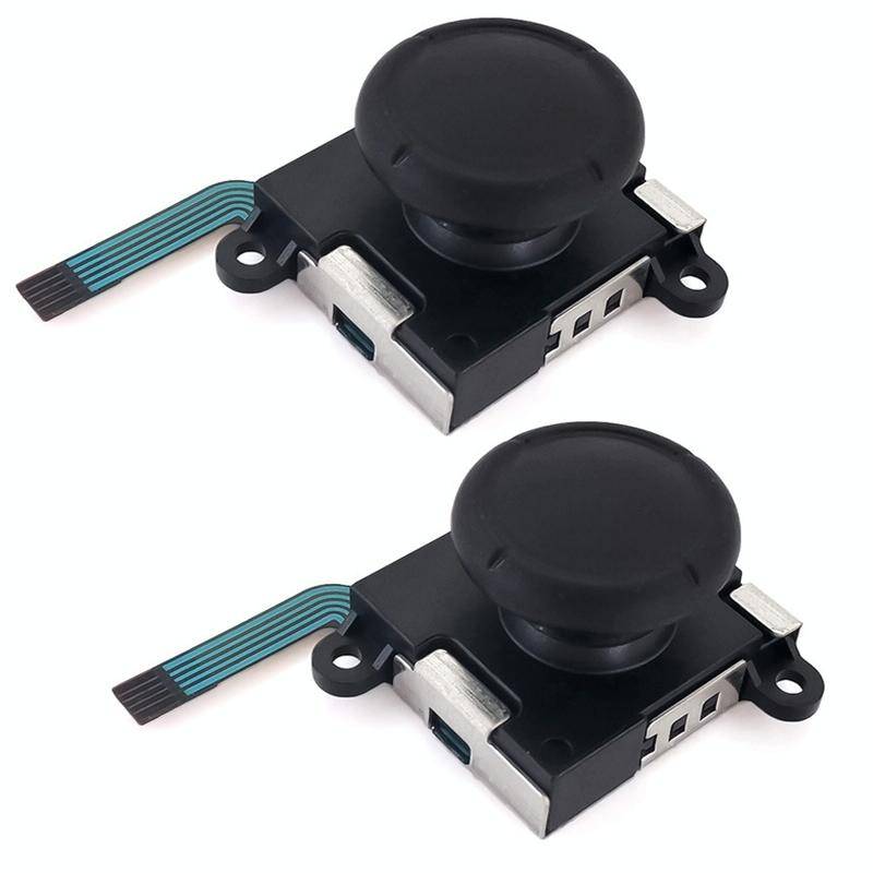 For Nintendo Switch 2pcs Game Console 3D Left Right Interoperability Rocker Remote Sensing Joysti...