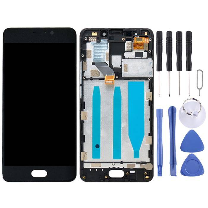 TFT LCD Screen for Meizu M6 Note Digitizer Full Assembly with Frame(Black)