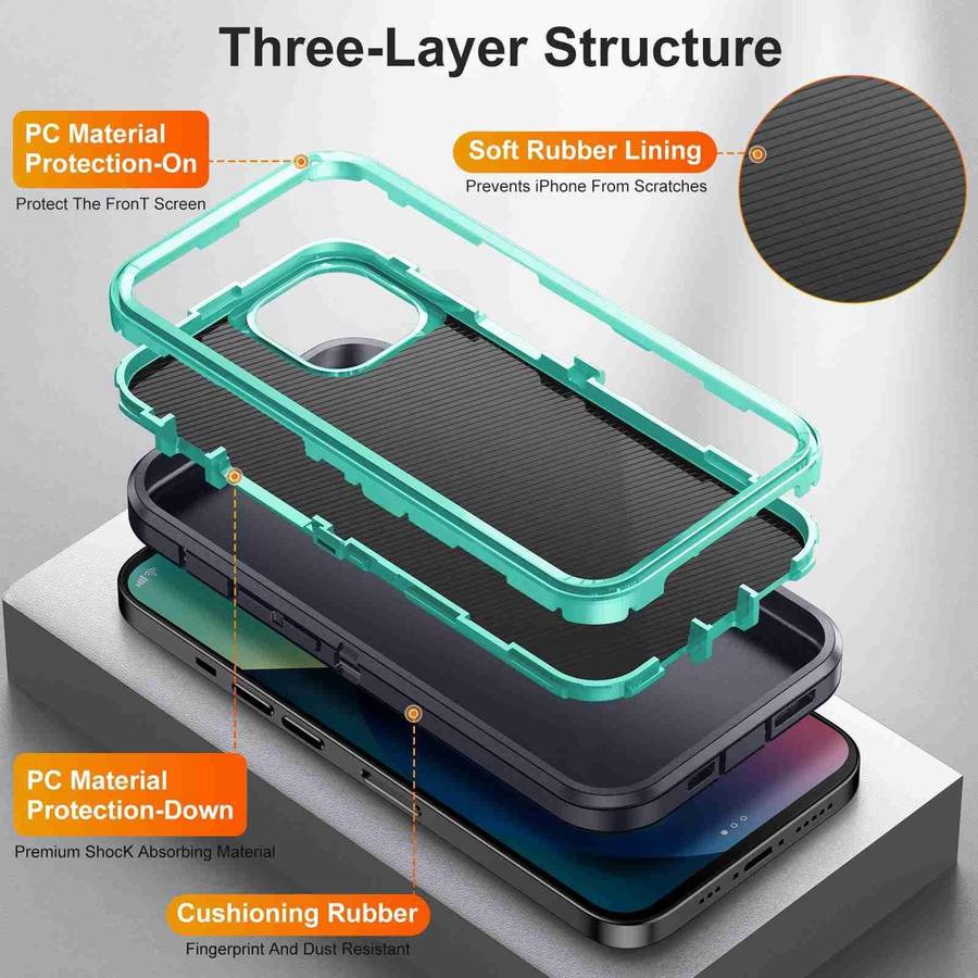 For iPhone 11 Life Waterproof Rugged Phone Case(Dark Blue + Light Blue)
