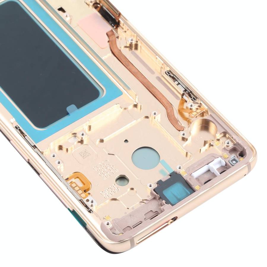 OLED LCD Screen for Samsung Galaxy S9+ SM-G965 Digitizer Full Assembly with Frame (Gold)