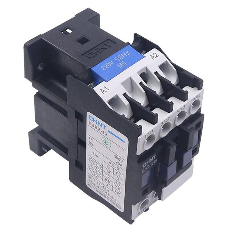 CHNT CJX2-1210 12A 220V Silver Alloy Contacts Multi-Purpose Single-Phase AC Contactor