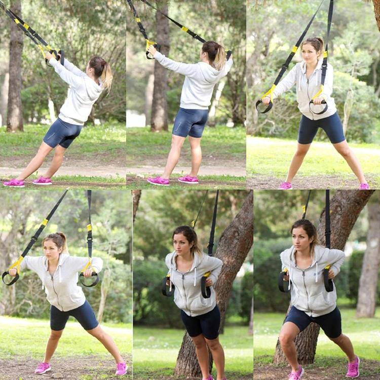 P3-1 Fitness Exercise Hanging Pulling Rope TRP3X Wall Pulley Yoga Belt, Main Belt: 1.4m, Home Ver...