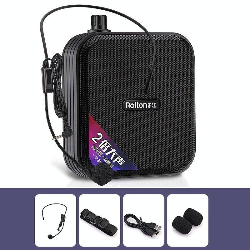 Rolton K600 7.4V Bluetooth Audio Speaker Megaphone Voice Amplifier Without Transmitter(Black)