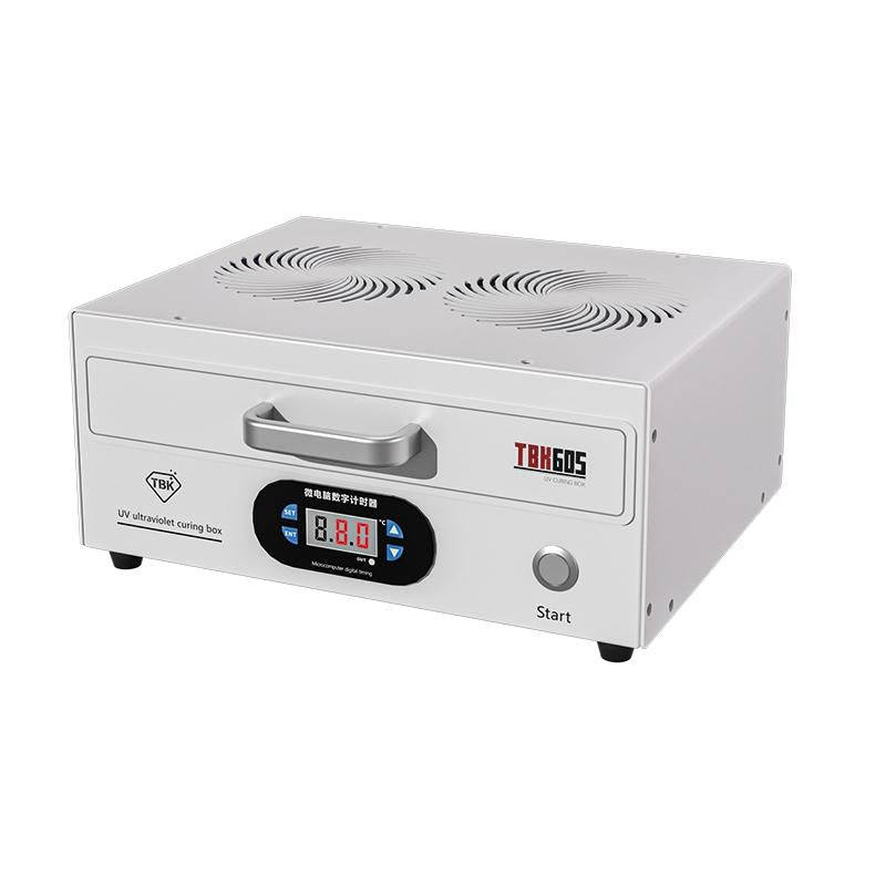 TBK 605 100W Mini UV Curing Lamp Box 48 LEDs Curved Surface Screen UV Curing Box, US Plug