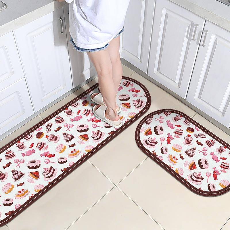 PVC Kitchen Non-Slip Floor Stickers Thickened Stickers Household Waterproof Floor Mats, Specifica...