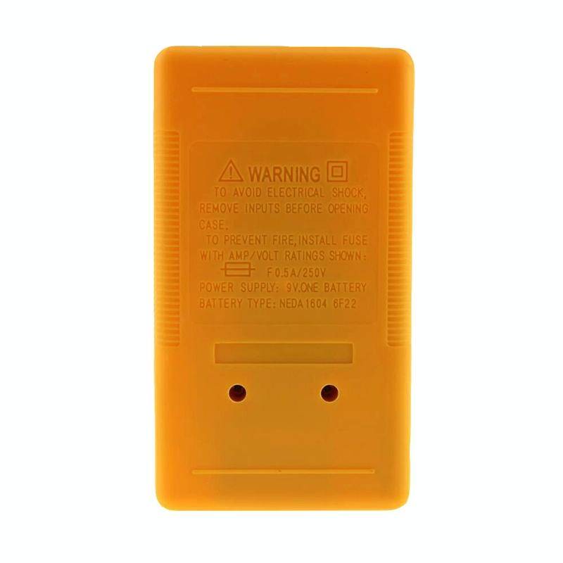 DT-830B Handheld Digital Multimeter Ammeter Voltmeter Digital Display Universal Tester Meter(Yellow)