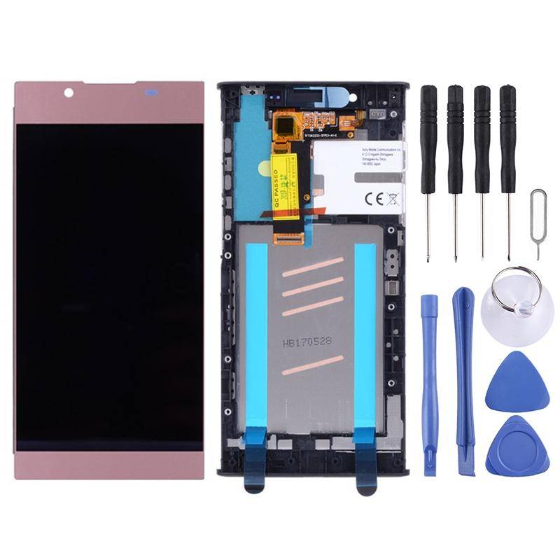 OEM LCD Screen for Sony Xperia L1 G3311 G3312 G3313 Digitizer Full Assembly with Frame(Pink)